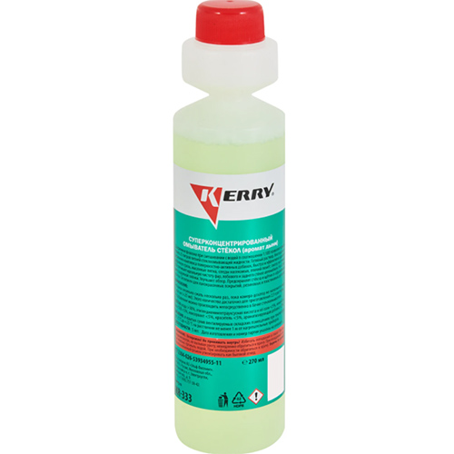 Стеклоомывающая жидкость KERRY KR333 0.27л, Жидкости для омывателя стекла